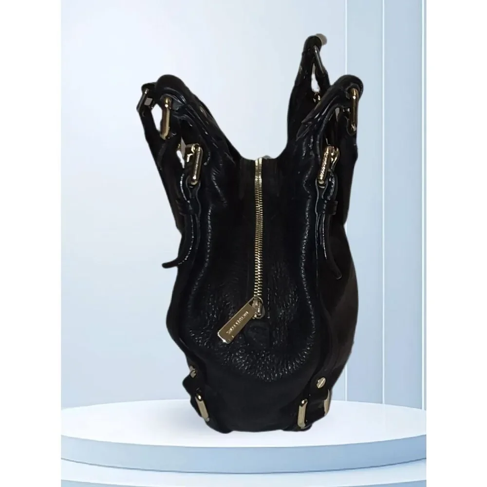 Michael Kors Bedford Black Leather Hobo Bag
